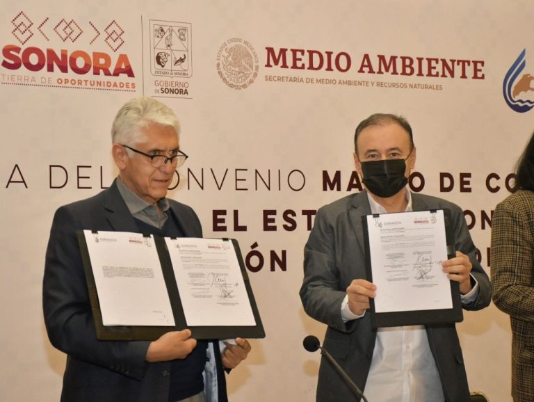 Firman acuerdo Conagua y gobierno de Sonora para resolver problemática de agua