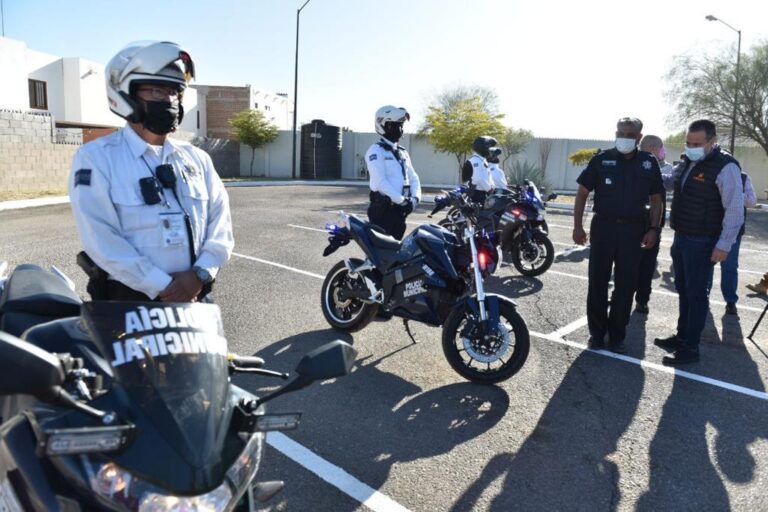 Muestran eficacia de motopatrullas eléctricas en Hermosillo
