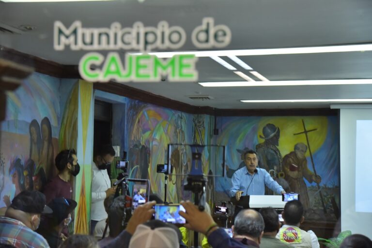 Presenta alcalde de Cajeme resultados a 6 meses de gobierno