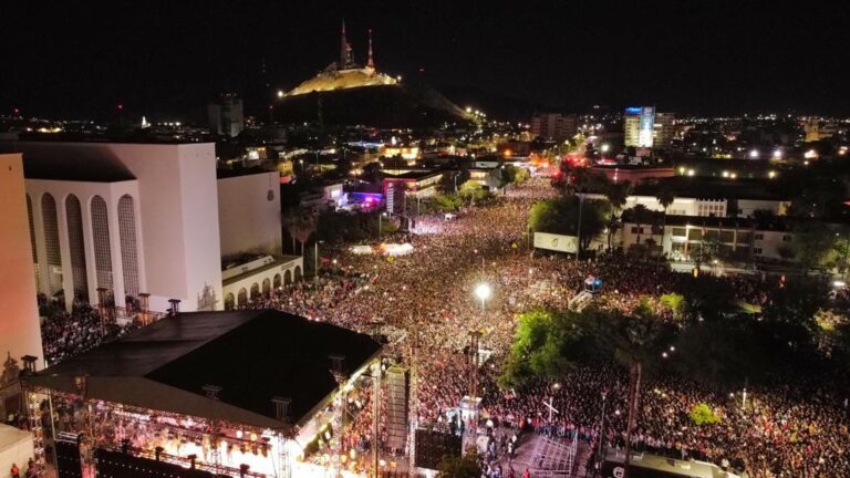 Cierran Fiestas del Pitic 2022 de modo masivo con Cristian Nodal