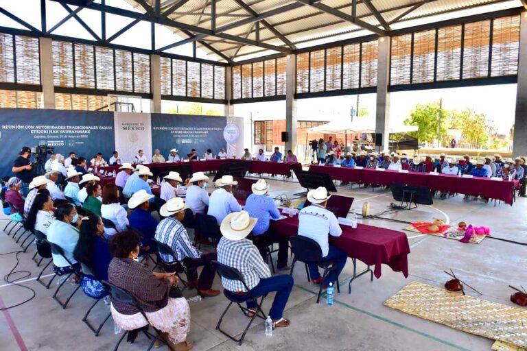 Avanza Conagua en el cumplimiento de los compromisos de agua en el marco del Plan de Justicia para el Pueblo Yaqui