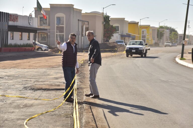 Avanza reparación de calles en Cajeme