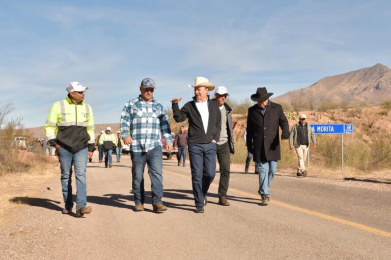 Con la carretera Agua Prieta – Bavispe beneficiaremos a más de 80 mil sonorenses: gobernador Alfonso Durazo