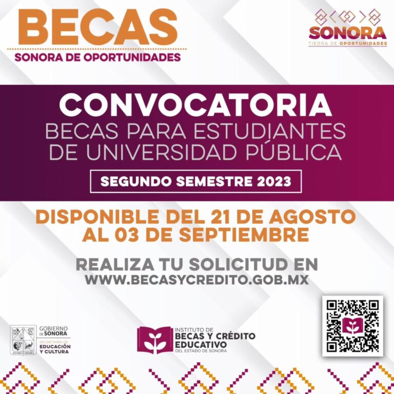 Incrementa Gobierno de Sonora estimulo de becas a estudiantes de universidades públicas 