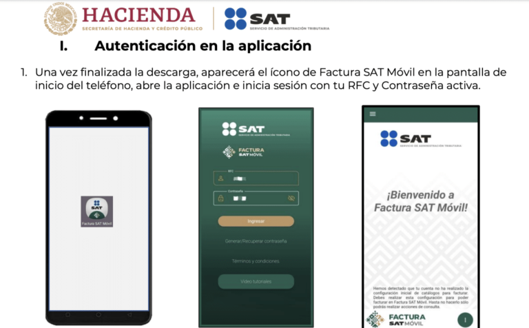 Lanza SAT sistema para generar facturas desde el celular