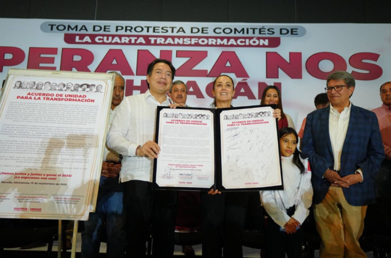 Firman liderazgos de Morena «Pacto de Unidad» con la sociedad civil