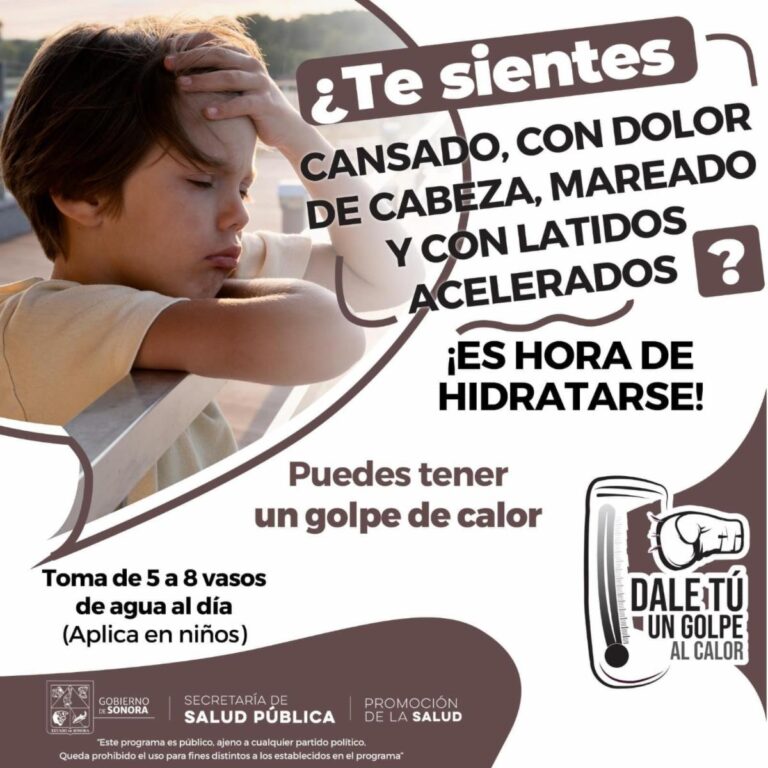Salud Sonora exhorta a protegerse de las altas temperaturas