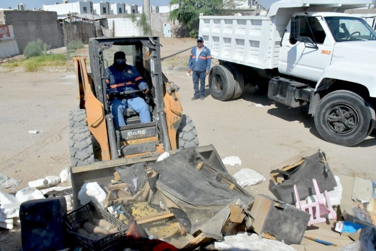 Retira Ayuntamiento de Hermosillo 60 toneladas de descacharre