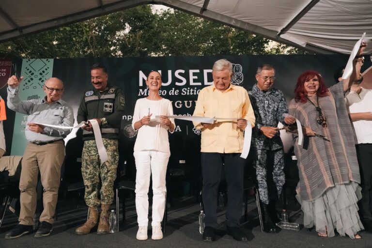 «Muy contenta, aprendiendo mucho, informándome mucho»: Claudia Sheinbaum en gira con el presidente AMLO por el sureste mexicano