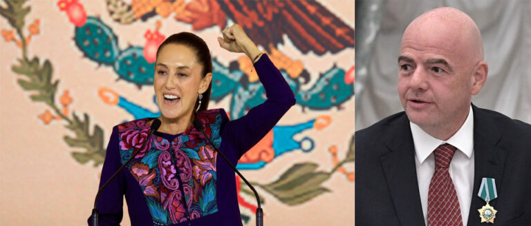 «El fútbol une al mundo y a los mexicanos» Agradece Claudia Sheinbaum felicitación de Gianni Infantino presidente de la FIFA