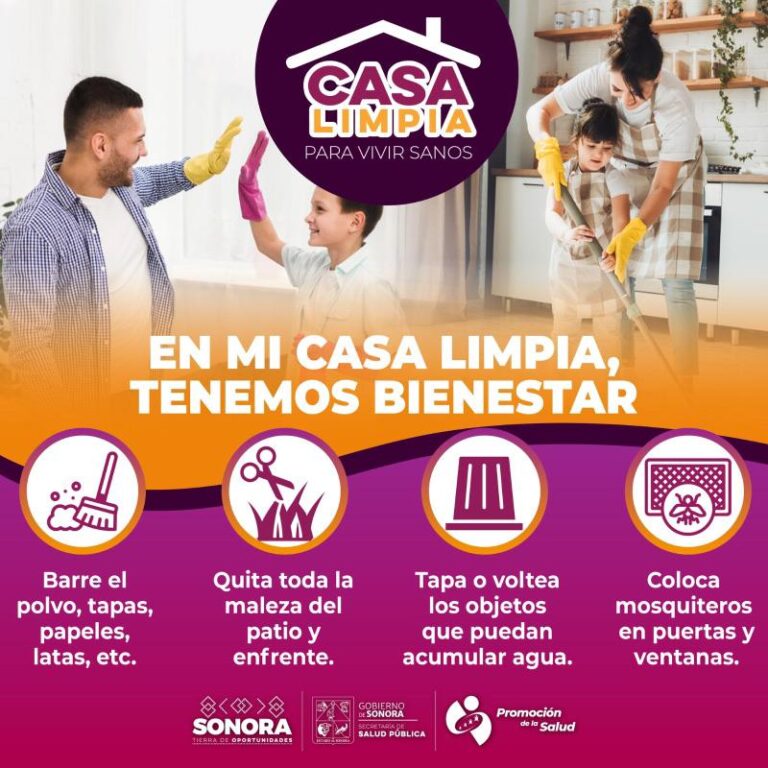 Salud Sonora llama a mantener hogares limpios para prevenir enfermedades como dengue y Rickettsiosis
