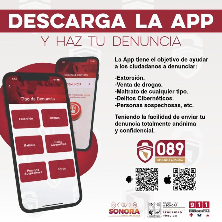 Diseña Seguridad Pública app móvil para la denuncia anónima de delitos