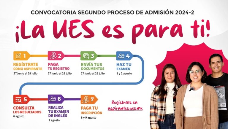 Llama UES a aspirantes de nuevo ingreso a aprovechar últimos días para su registro