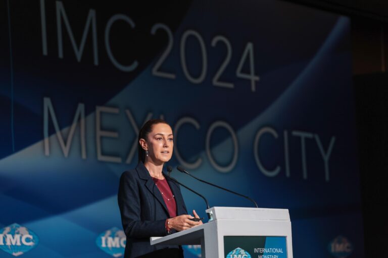 «La prosperidad compartida es el eje de nuestro gobierno»: Claudia Sheinbaum expone su proyecto de nación ante representantes de IMC