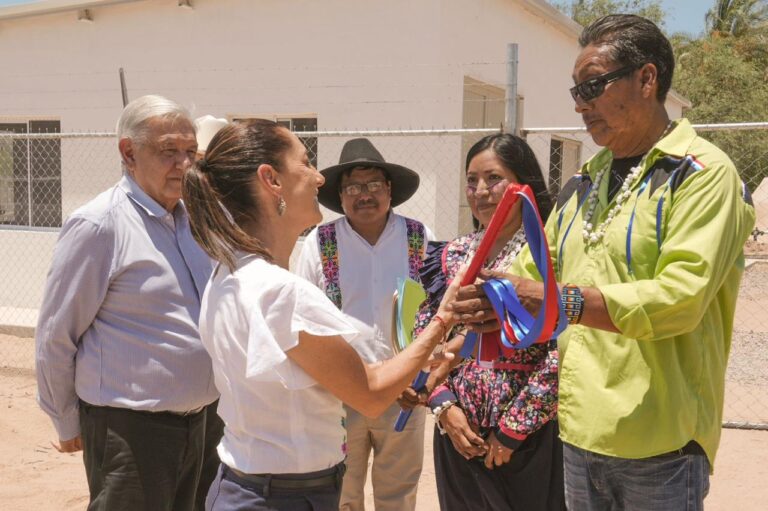 A punto de inaugurarse, acueducto de 80 km para pueblo seri-comca’ac de Sonora: presidente AMLO