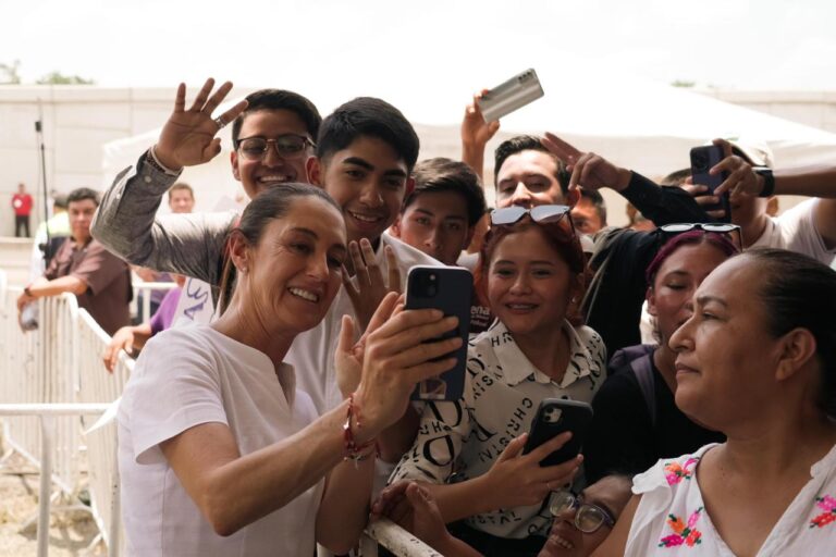 Continuar con la cuarta transformación quiere decir seguir apoyando a la Huasteca Potosina: Claudia Sheinbaum