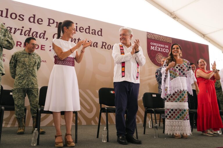 «Somos testigos de que la prosperidad está llegando al pueblo de Quintana Roo»: Claudia Sheinbaum