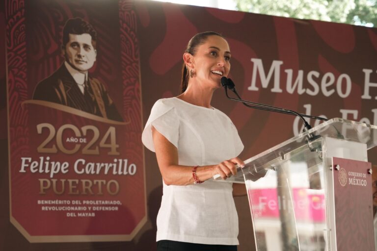 «Vamos a seguir apoyando al suréste de México y al pueblo maya»: Claudia Sheinbaum