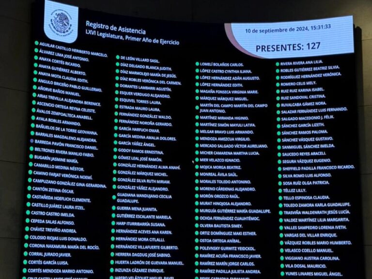 Senado ratifica reforma al Poder Judicial