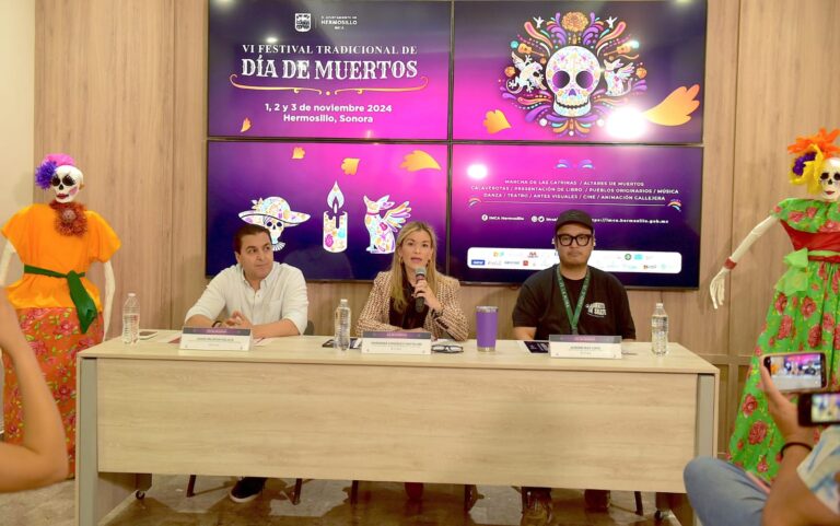 Invitan a participar en las actividades del Festival Tradicional del Día de Muertos en Hermosillo