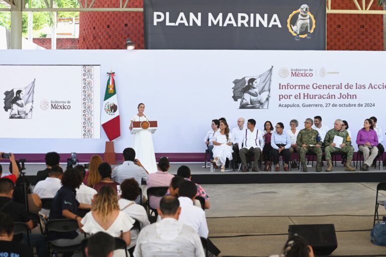 Hoy podemos decir que la emergencia por huracán John ha terminado en Guerrero y Oaxaca: Presidenta Claudia Sheinbaum