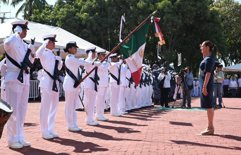La armada de México es un baluarte de libertad, independencia y democracia que contribuye al desarrollo nacional: presidenta Claudia Sheinbaum