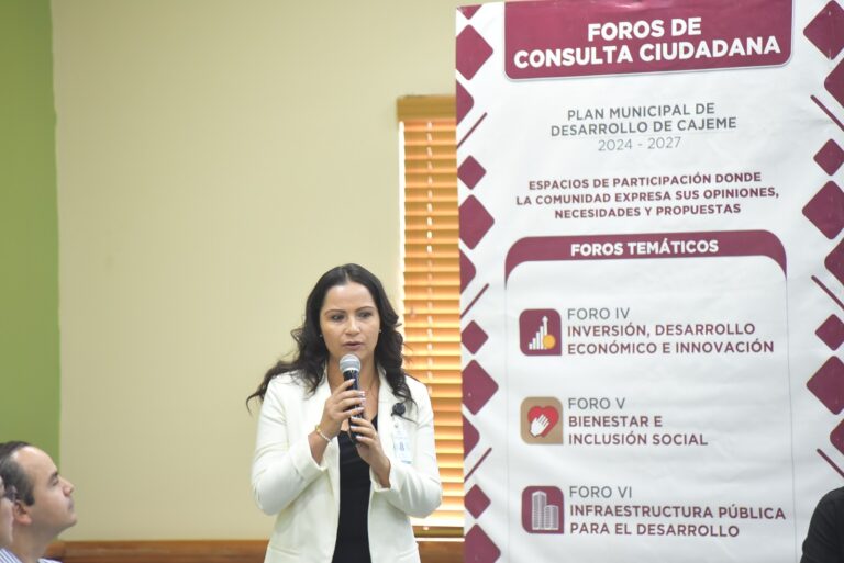 Implementan en Cajeme foros de consulta ciudadana para elborar el plan municipal de desarrollo 2024-2027