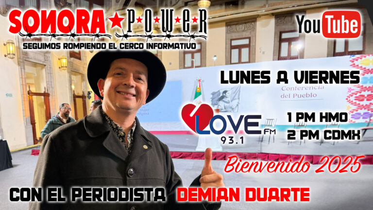 Sonora Power del 08-01-25:|Claudia Sheinbaum respondió de a Trump «llamemos America Mexicana a Norteamerica»