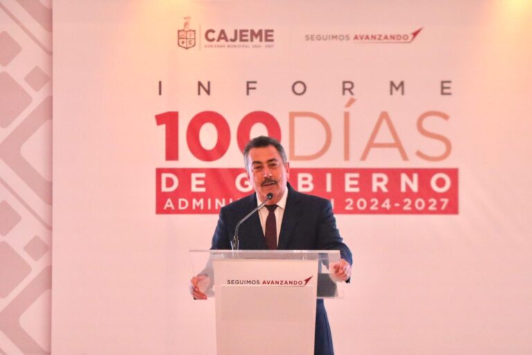 Refrenda Javier Lamarque compromisos con Cajeme al presentar resultados sobre los primeros cien días de gobierno