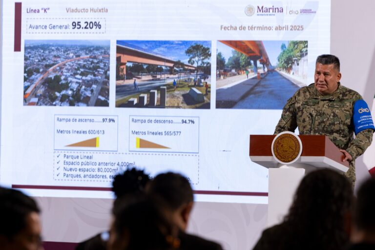 Presidenta Claudia Sheinbaum proyecta conclusión del corredor interoceánico del Istmo de Tehuantepec para el primer semestre del 2026