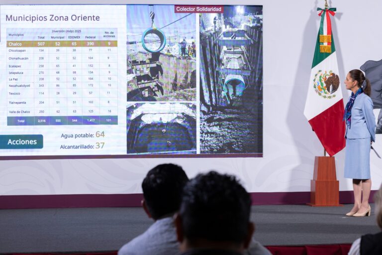 Gobierno de México presenta 17 proyectos de infraestructura hídrica en beneficio de 36 millones de personas con una inversión de 122 mil 600 MDP de 2025 a 2030