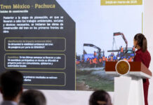 Gobierno de México informa inversión de 157 mil MDP para la construcción de los primeros 774 km de trenes de pasajeros y 240 km para carga