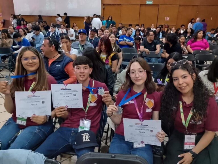Ganan estudiantes de Cecyte Sonora medalla de plata en competencia nacional de ciencia y tecnología