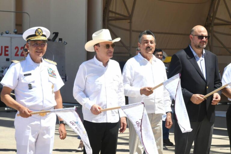 Gobernador Durazo y SEMAR arrancan obras de modernización de aeropuertos de Ciudad Obregón y Guaymas