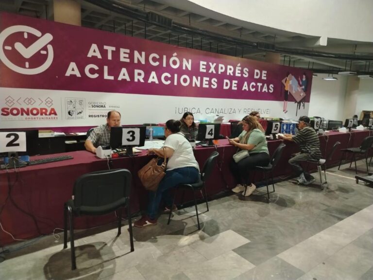 Mantendrá disponibles Gobierno de Sonora servicios del Registro Civil durante vacaciones de verano