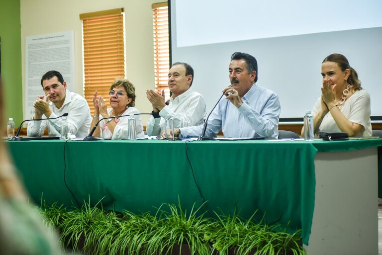 Presidente Javier Lamarque, gobernador Alfonso Durazo y subsecretaria Rocío Bárcena sostienen encuentro de trabajo por la paz con ministros del culto religioso