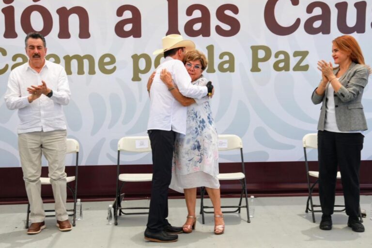 Gobernador Durazo y Bárcena refuerzan estrategia de paz en Cajeme con jornada de desarme y rehabilitación de espacios seguros