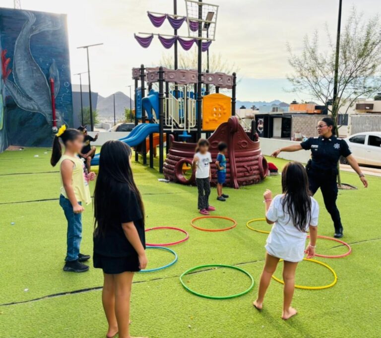 Beneficia Gobierno de Sonora a niñez con parque lineal del Complejo de Seguridad de Guaymas