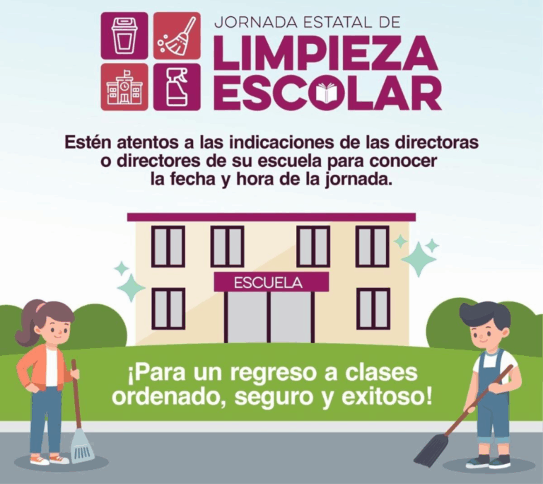 Invita Gobierno de Sonora a formar parte de jornadas de limpieza en escuelas: SEC