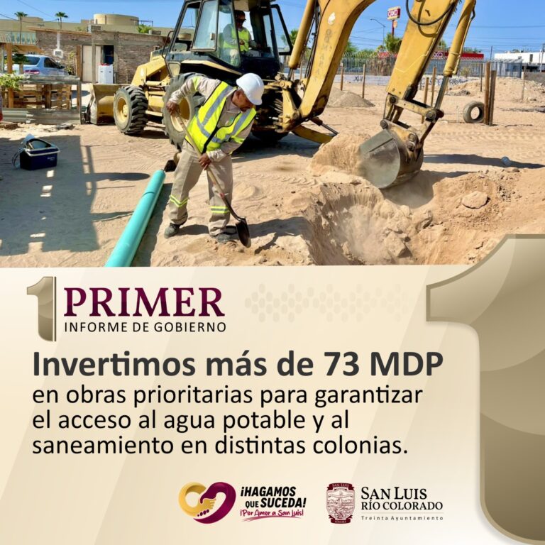 Invierte Oomapas más de 73 MDP en obras de agua potable y saneamiento