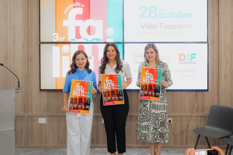 Anuncia Patty Ruibal Tercer Congreso de la Familia en Hermosillo