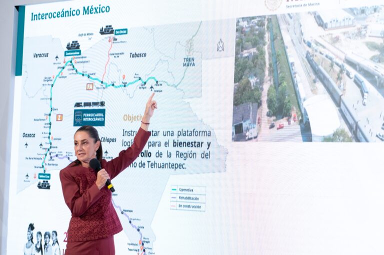 Es muy importante para el desarrollo, la gente está contenta: presidenta Claudia Sheinbaum sobre inauguración del tramo 1 de la línea K «Istmo-Soconusco» del tren interoceánico