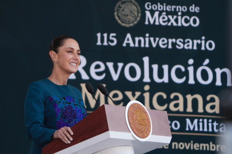 Celebra Sheinbaum el legado de la Revolución Mexicana; sostuvo que el pueblo de México no dará marcha atrás