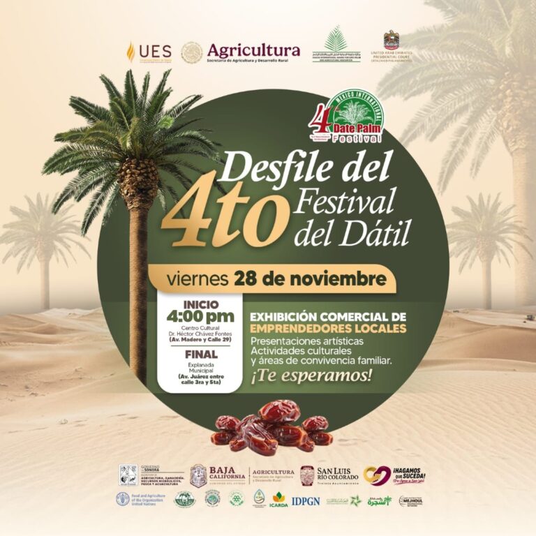 Productores invitan al Desfile del 4º Festival Internacional de la Palma Datilera en México