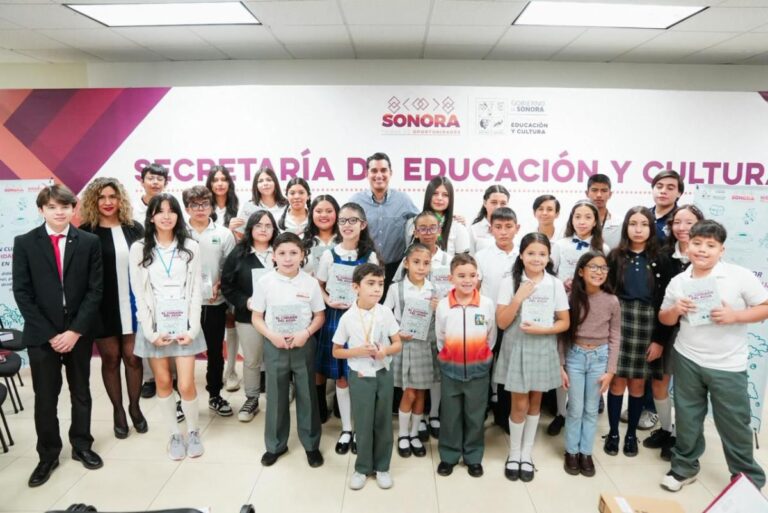Premia SEC a ganadores del Tercer Concurso Estatal “Un Cuento por el Agua en Sonora” 2025