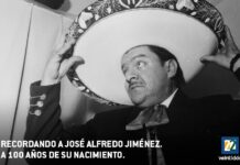 Canal veintidós reuaerda a José Alfredo Jiménez, en el centenario de su nacimiento, con programación especial