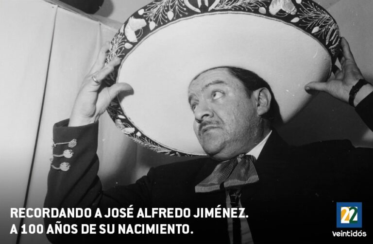 Canal veintidós reuaerda a José Alfredo Jiménez, en el centenario de su nacimiento, con programación especial