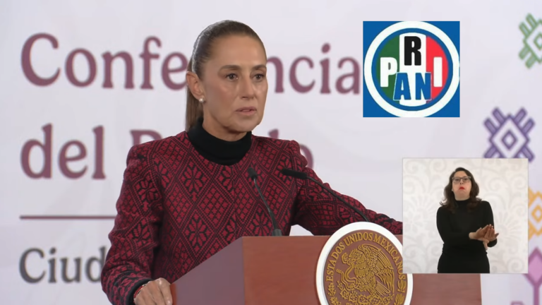 Señala Sheinbaum a políticos del PRIAN de promover injerencia de Estados Unidos en México