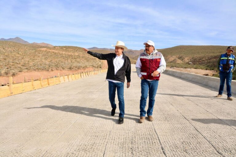 Conectividad y bienestar para la sierra; Gobernador Durazo supervisa avance del 80% de la carretera Bavispe- Nuevo Casas Grandes