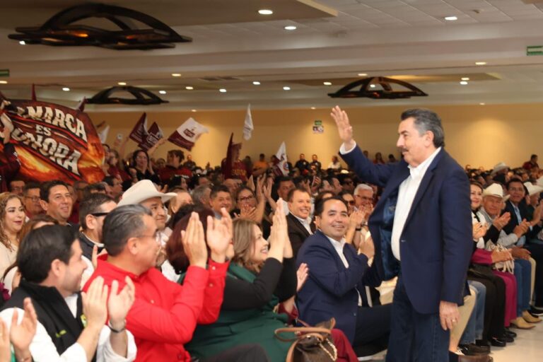 En Sonora la marca es Lamarque; aquí su mensaje con el que se enmarca para que la 4T siga